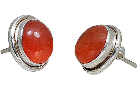 SKU 10879 - a Carnelian earrings Jewelry Design image