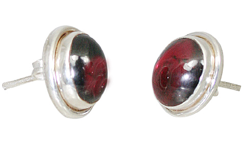 SKU 10897 - a Garnet earrings Jewelry Design image