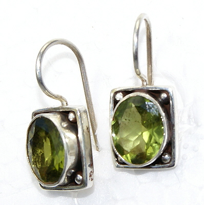 SKU 10984 - a Peridot earrings Jewelry Design image