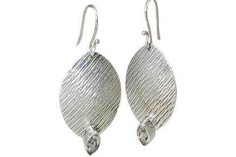 SKU 11097 - a White topaz earrings Jewelry Design image