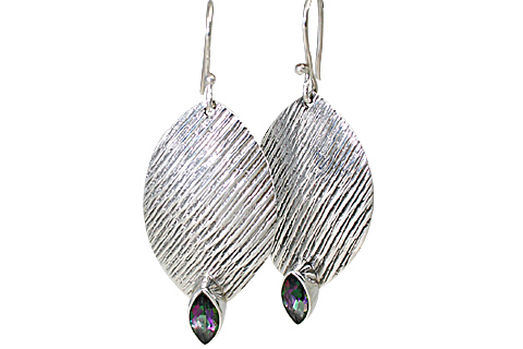 SKU 11107 - a Mystic Quartz earrings Jewelry Design image