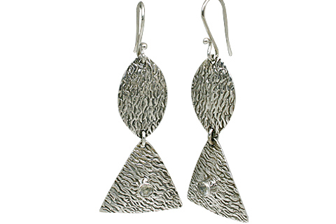 SKU 11109 - a White topaz earrings Jewelry Design image