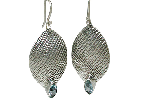 SKU 11112 - a Blue Topaz earrings Jewelry Design image