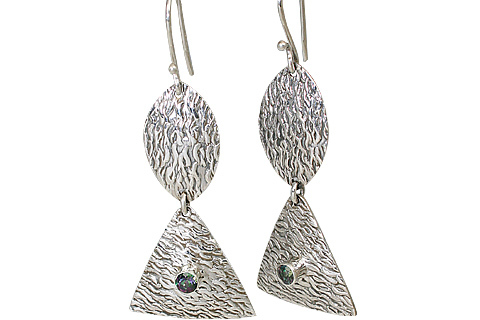SKU 11120 - a Mystic Quartz earrings Jewelry Design image