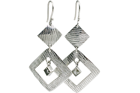 SKU 11123 - a White topaz earrings Jewelry Design image