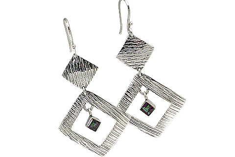 SKU 11124 - a Mystic Quartz earrings Jewelry Design image
