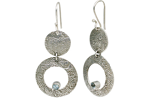 SKU 11126 - a Blue Topaz earrings Jewelry Design image