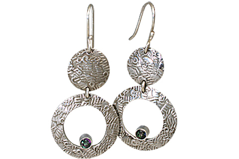 SKU 11130 - a Mystic Quartz earrings Jewelry Design image