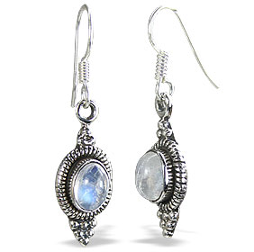 SKU 11193 - a Moonstone Earrings Jewelry Design image