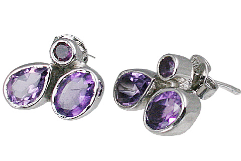 SKU 11244 - a Amethyst earrings Jewelry Design image