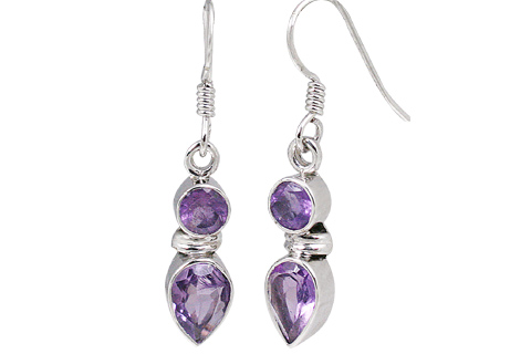 SKU 11256 - a Amethyst earrings Jewelry Design image
