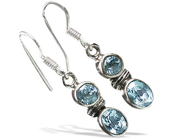 SKU 11257 - a Blue Topaz earrings Jewelry Design image