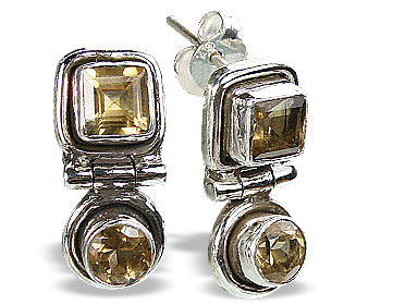 SKU 11263 - a Citrine earrings Jewelry Design image