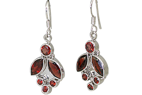 SKU 11276 - a Garnet earrings Jewelry Design image