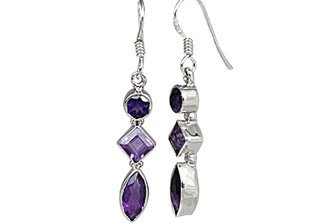 SKU 11278 - a Amethyst earrings Jewelry Design image