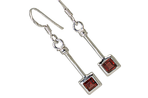SKU 11306 - a Garnet earrings Jewelry Design image