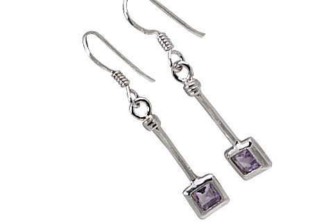 SKU 11307 - a Amethyst earrings Jewelry Design image