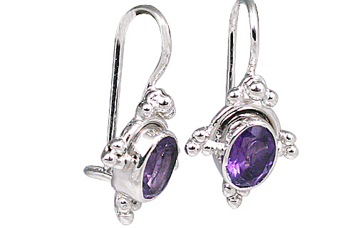 SKU 11312 - a Amethyst earrings Jewelry Design image