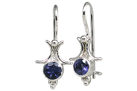 SKU 11314 - a Iolite earrings Jewelry Design image