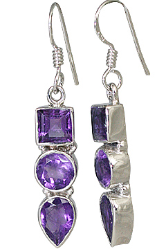 SKU 11317 - a Amethyst earrings Jewelry Design image