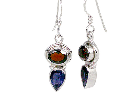 SKU 11323 - a Garnet earrings Jewelry Design image