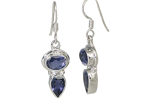 SKU 11324 - a Iolite earrings Jewelry Design image