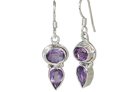 SKU 11326 - a Amethyst earrings Jewelry Design image