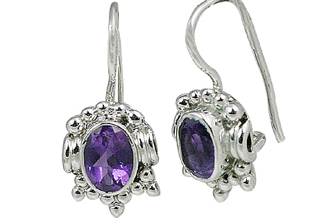 SKU 11328 - a Amethyst earrings Jewelry Design image