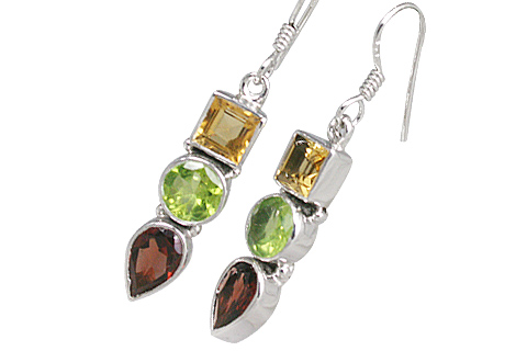 SKU 11334 - a Multi-stone earrings Jewelry Design image