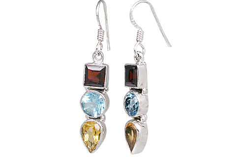 SKU 11335 - a Multi-stone earrings Jewelry Design image