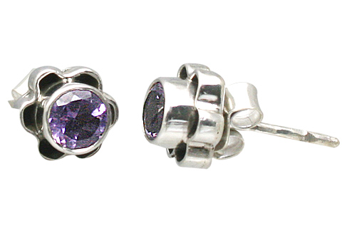 SKU 11351 - a Amethyst earrings Jewelry Design image
