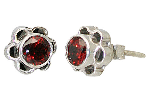 SKU 11360 - a Garnet earrings Jewelry Design image