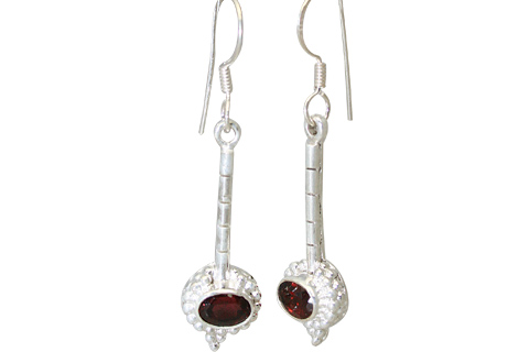 SKU 11372 - a Garnet earrings Jewelry Design image
