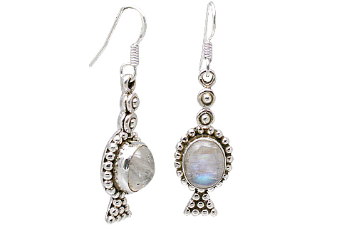 SKU 11373 - a Moonstone earrings Jewelry Design image