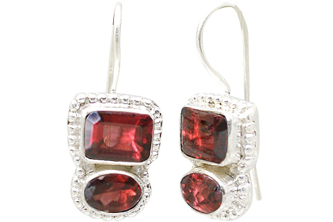 SKU 11375 - a Garnet earrings Jewelry Design image