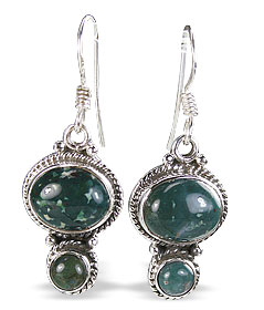 SKU 11471 - a Bloodstone earrings Jewelry Design image