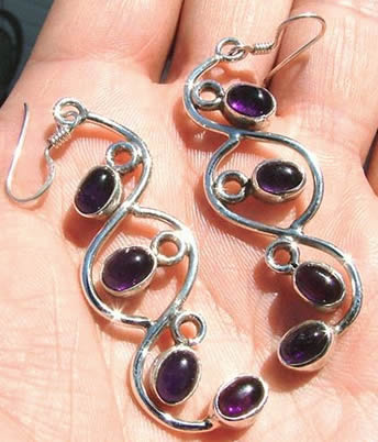 SKU 1148 - a Amethyst Earrings Jewelry Design image