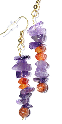 SKU 11498 - a Amethyst earrings Jewelry Design image