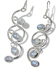 SKU 1150 - a Moonstone Earrings Jewelry Design image