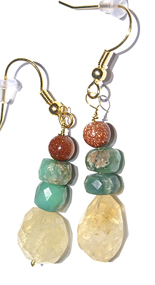 SKU 11505 - a Citrine earrings Jewelry Design image