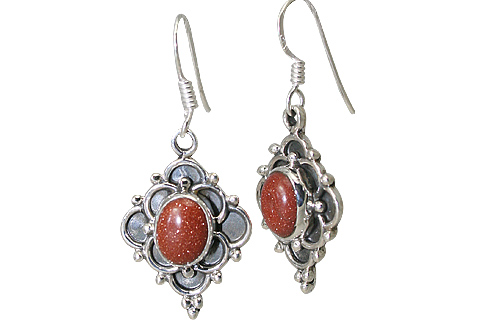 SKU 11515 - a Goldstone earrings Jewelry Design image