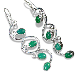 SKU 1152 - a Onyx Earrings Jewelry Design image