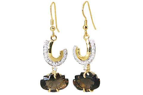 SKU 11540 - a Smoky Quartz earrings Jewelry Design image