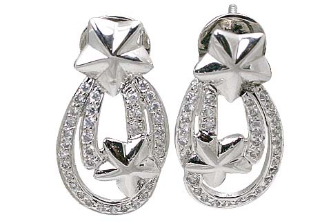 SKU 11545 - a Cubic Zirconia earrings Jewelry Design image