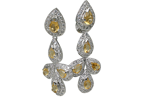 SKU 11546 - a Citrine earrings Jewelry Design image