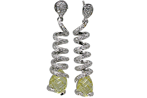 SKU 11549 - a Lemon Quartz earrings Jewelry Design image