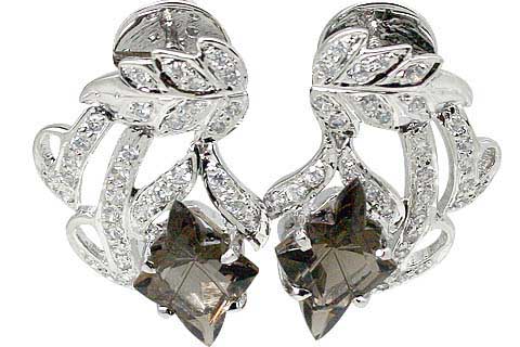 SKU 11555 - a Smoky Quartz earrings Jewelry Design image