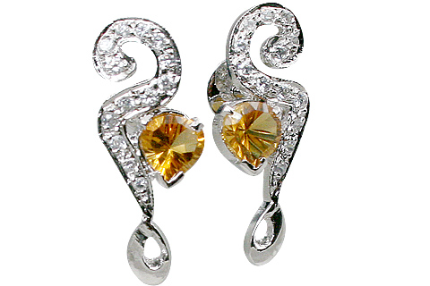 SKU 11556 - a Citrine earrings Jewelry Design image