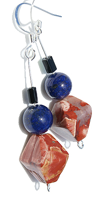 SKU 11626 - a Lapis Lazuli earrings Jewelry Design image