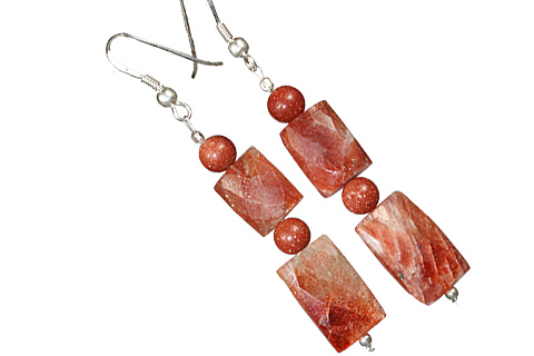 SKU 11799 - a Sunstone earrings Jewelry Design image